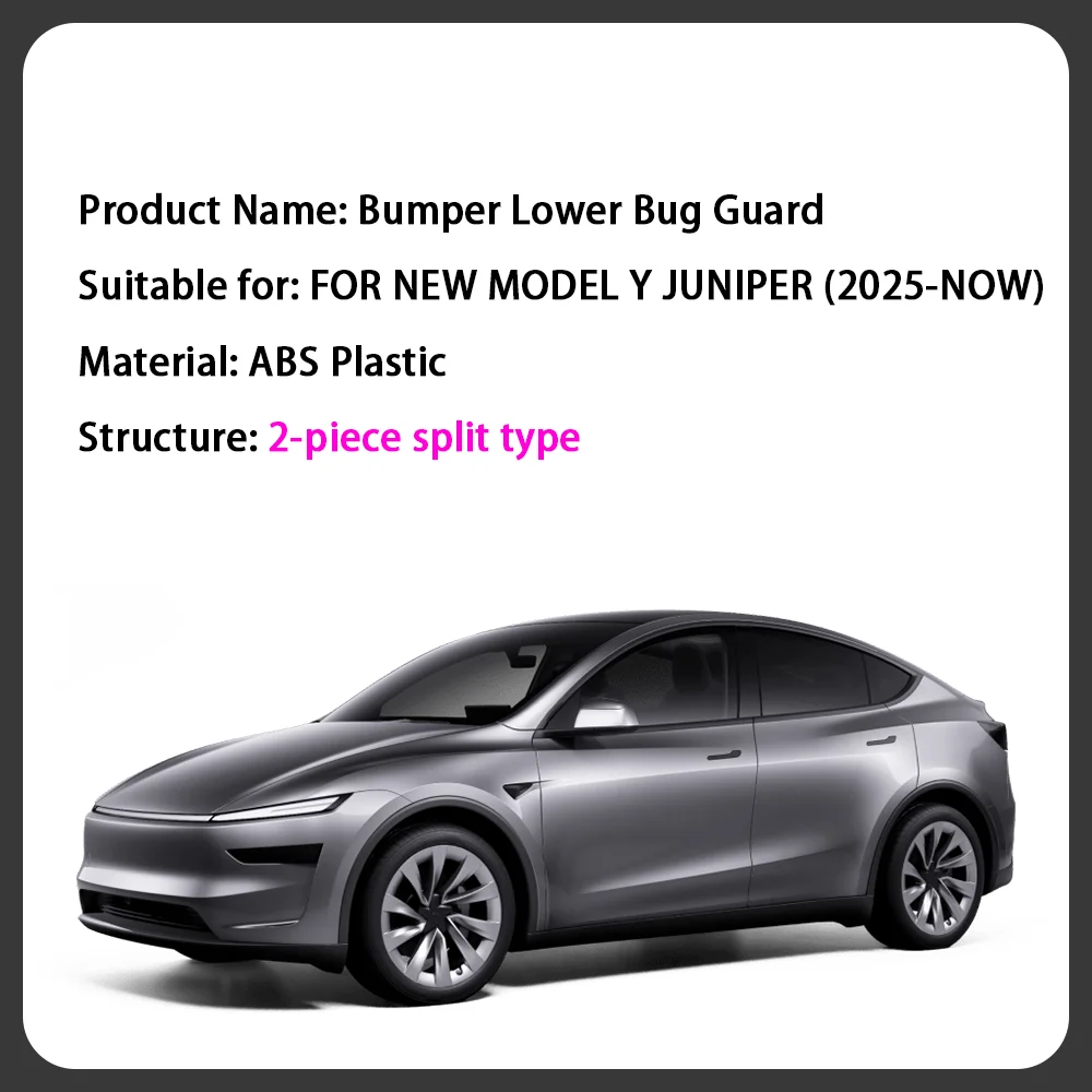 TEKSY For Tesla New Model Y YL 2026 Juniper Lower Bumper Anti Insect Net Anti Dust Proof Inner Vent Grille Cover Insect-proof