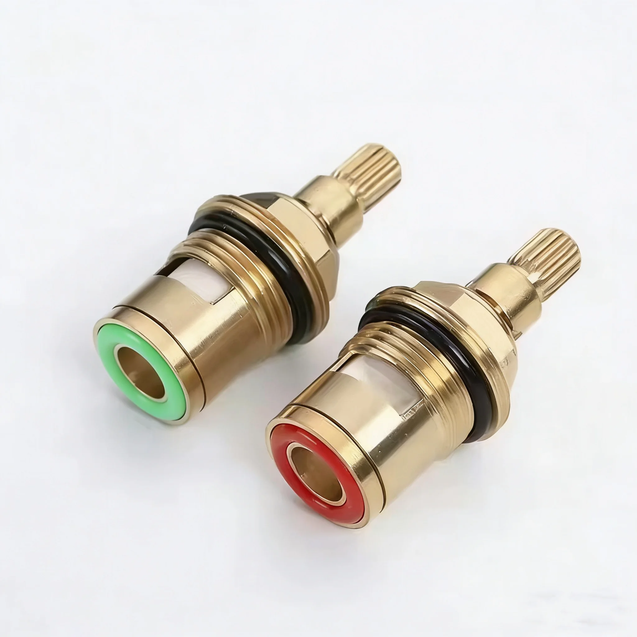 1/2pc Universal Replacement Tap Valves Brass Ceramic Disc Cartridge Inner Faucet Valve for Bathroom, Clockwise or Anti-clockwise