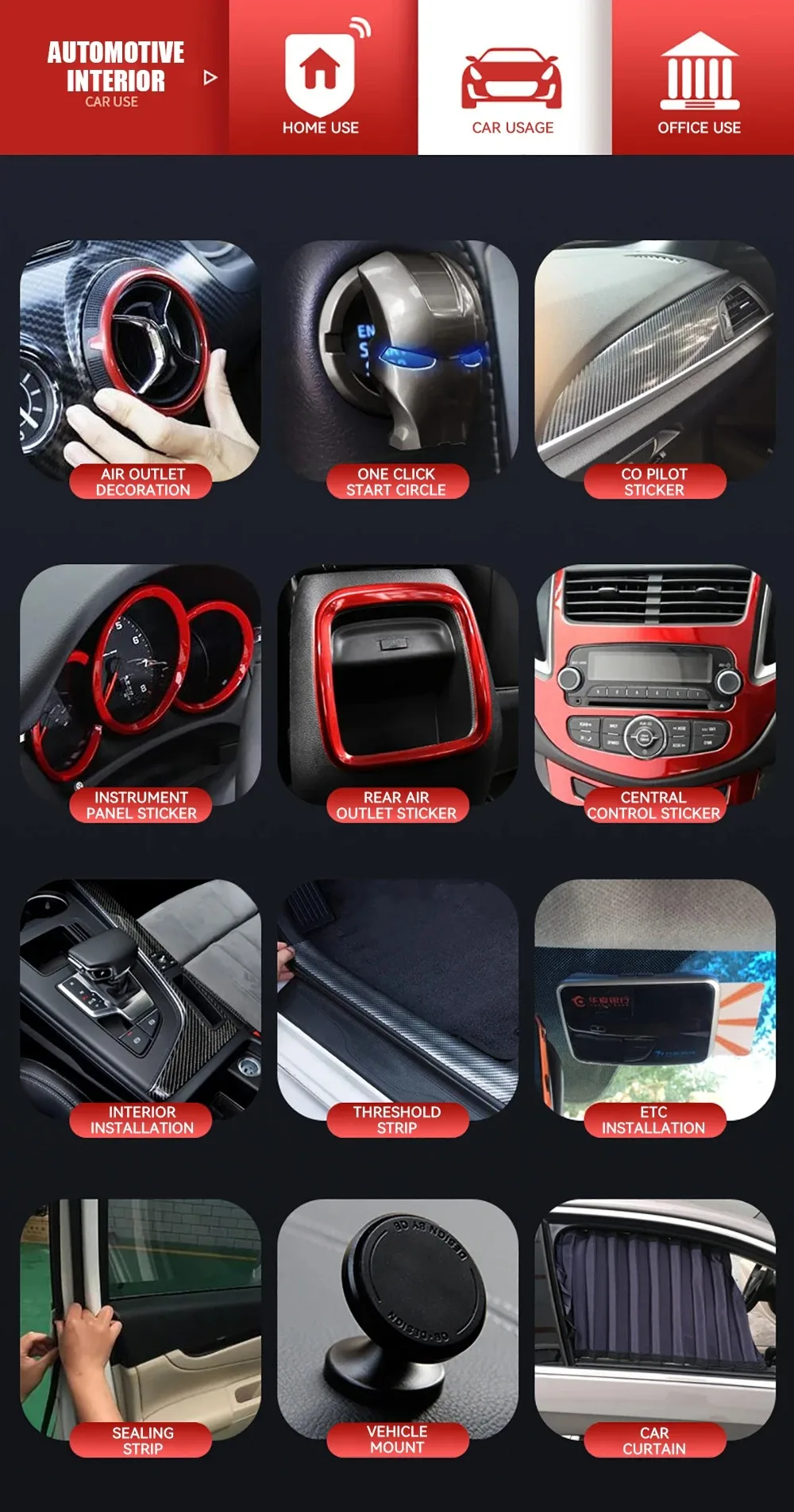 3Meters Extra Strong Double Sided Tape Adhesive 0.8mm Thick For Car Industry Special High Viscosity Mounting Fixing Sticky Tape