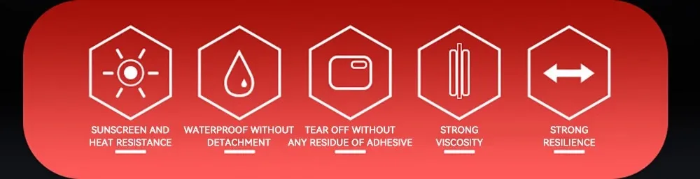 3Meters Extra Strong Double Sided Tape Adhesive 0.8mm Thick For Car Industry Special High Viscosity Mounting Fixing Sticky Tape