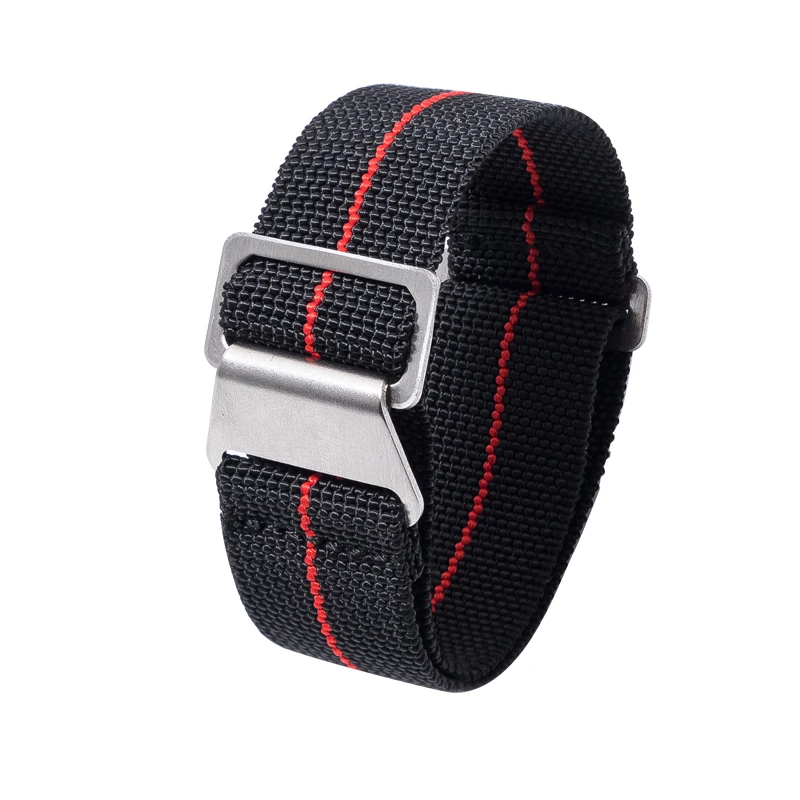 60s French Troops Parachute Bag Elastic Watch Strap 18 20mm 22mm Nylon Watchbands Man's Universal Ballistic Fabric Wristband