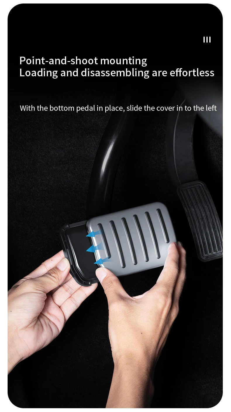 TESY For Tesla All Model YL Y Juniper Launch Model 3 Highland Accelerator Brake Pedal Anti Slip Foot Rest Cover