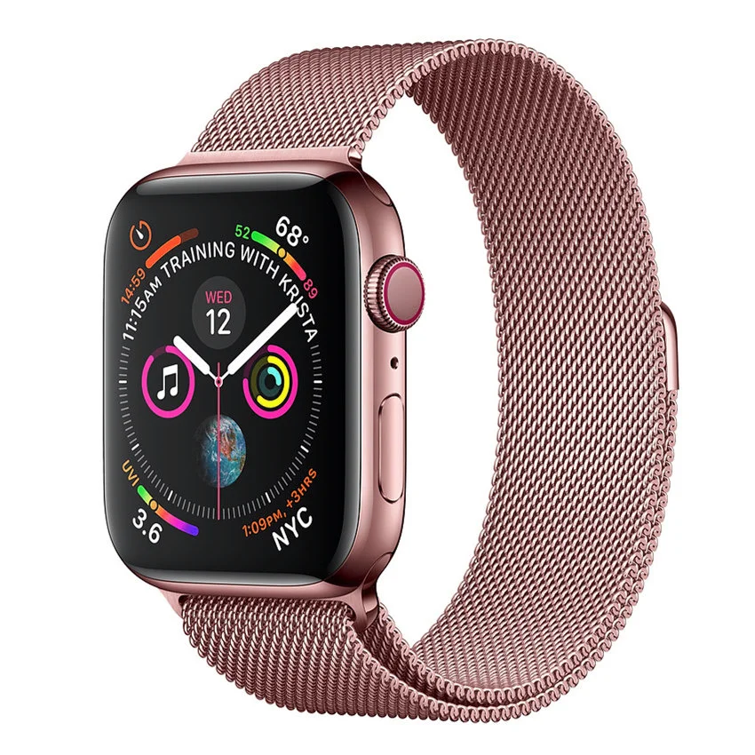 Milanese Loop Band For Apple Watch Strap 46mm 44mm 45mm 40mm 42mm 41mm 49mm Bracelet iWatch Series 12 11 10 9 SE Ultra 4 3 49mm