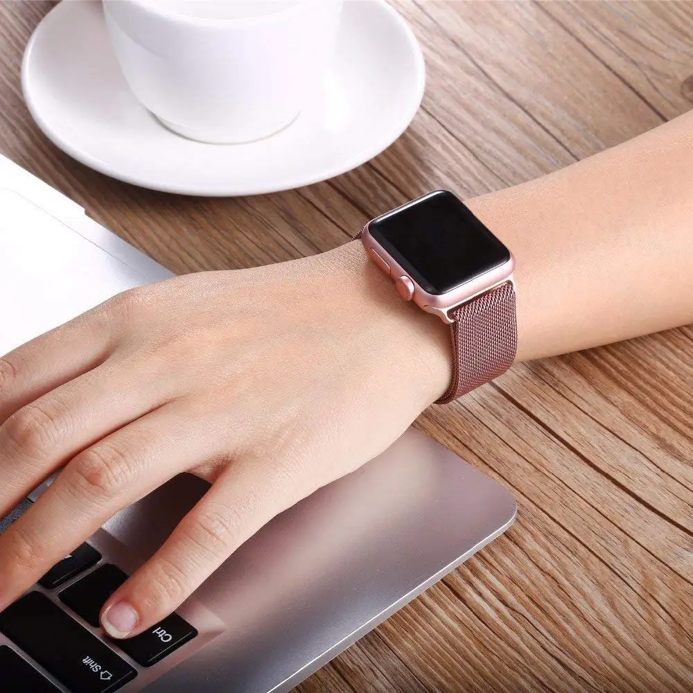 Milanese Loop Band For Apple Watch Strap 46mm 44mm 45mm 40mm 42mm 41mm 49mm Bracelet iWatch Series 12 11 10 9 SE Ultra 4 3 49mm