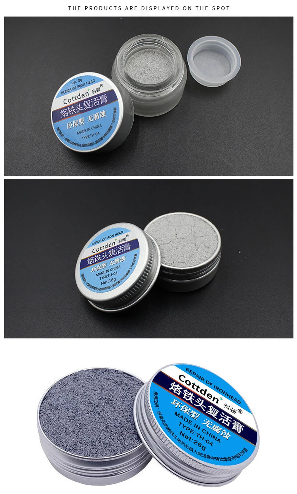 Soldering Tip Tinner Cleaner, Lead Free Oxidation Cleaning Paste, Refresher Tip Tinner Flux, Soldering Tip Cleaning