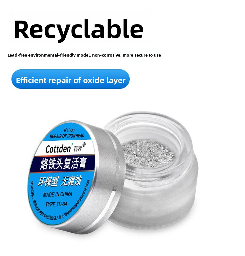 Soldering Tip Tinner Cleaner, Lead Free Oxidation Cleaning Paste, Refresher Tip Tinner Flux, Soldering Tip Cleaning