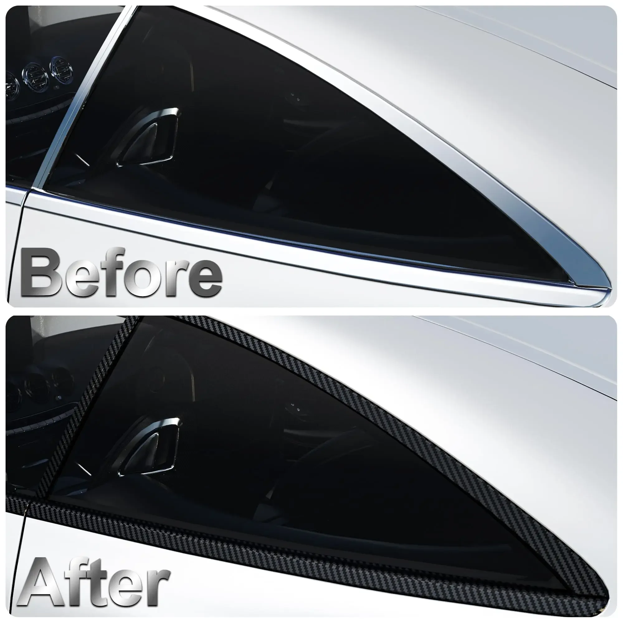 1-10m Nano Carbon Fiber Car 3D Tape Sticker Wrap Door Mirror Paste Protector Strip DIY Protection Film Waterproof Adhesive Vinyl
