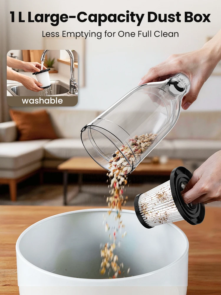 INSE R7 Corded Vacuum Cleaner Handheld Stick Vacuum 600W Powerful 3 In1 Lightweight Vacuum Cleaners for Home Hard Floor Pet Hair