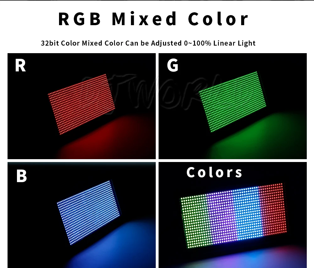 6PCS SHEHDS LED 200W RGB Marquee Strobe Light Blinder Effects For DJ Wedding Nightclub Party