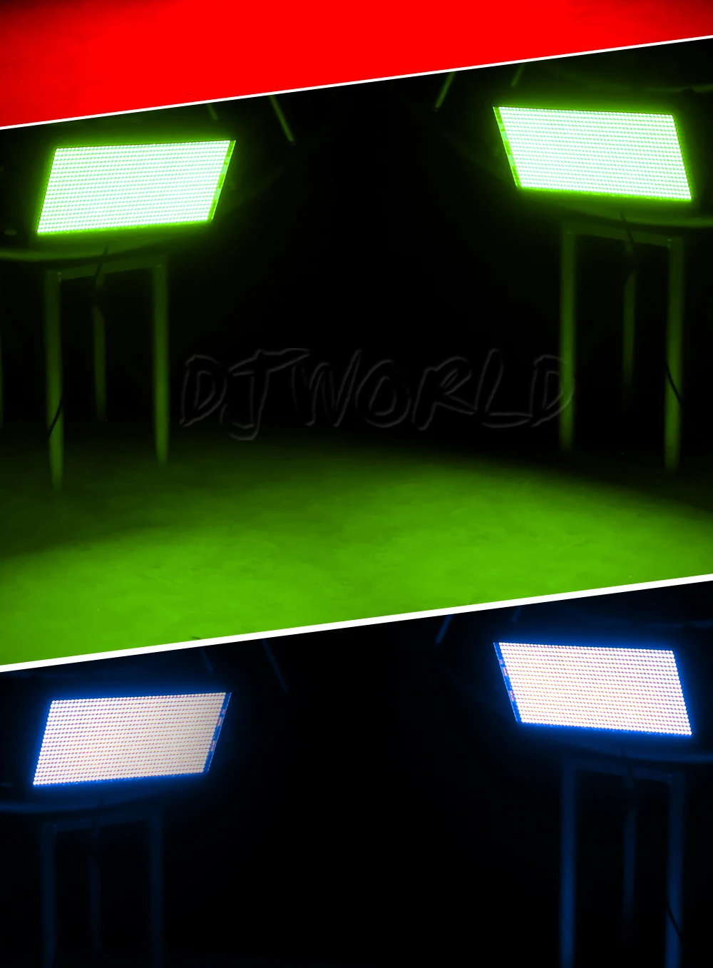 6PCS SHEHDS LED 200W RGB Marquee Strobe Light Blinder Effects For DJ Wedding Nightclub Party