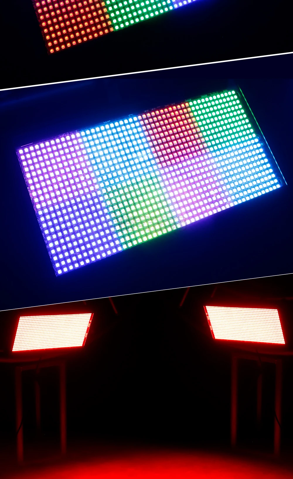6PCS SHEHDS LED 200W RGB Marquee Strobe Light Blinder Effects For DJ Wedding Nightclub Party