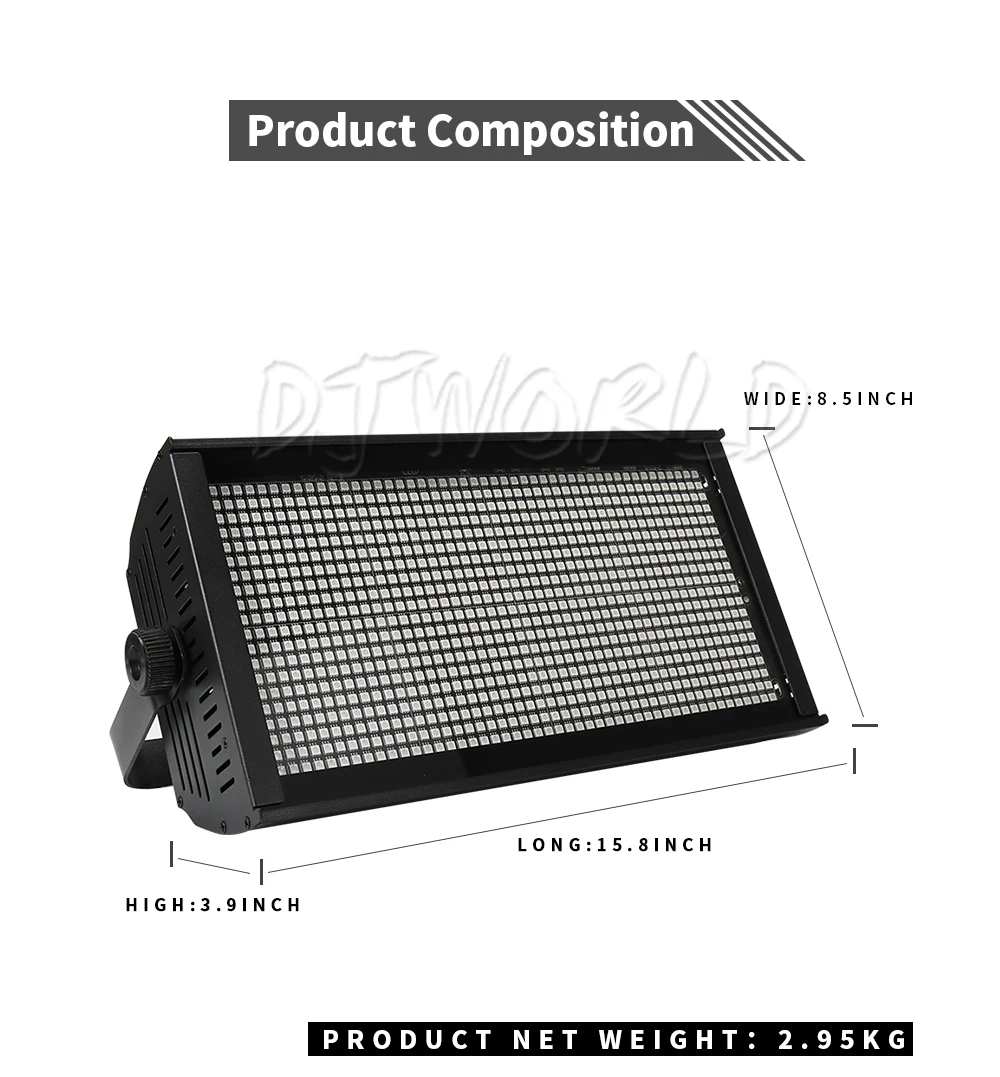 6PCS SHEHDS LED 200W RGB Marquee Strobe Light Blinder Effects For DJ Wedding Nightclub Party
