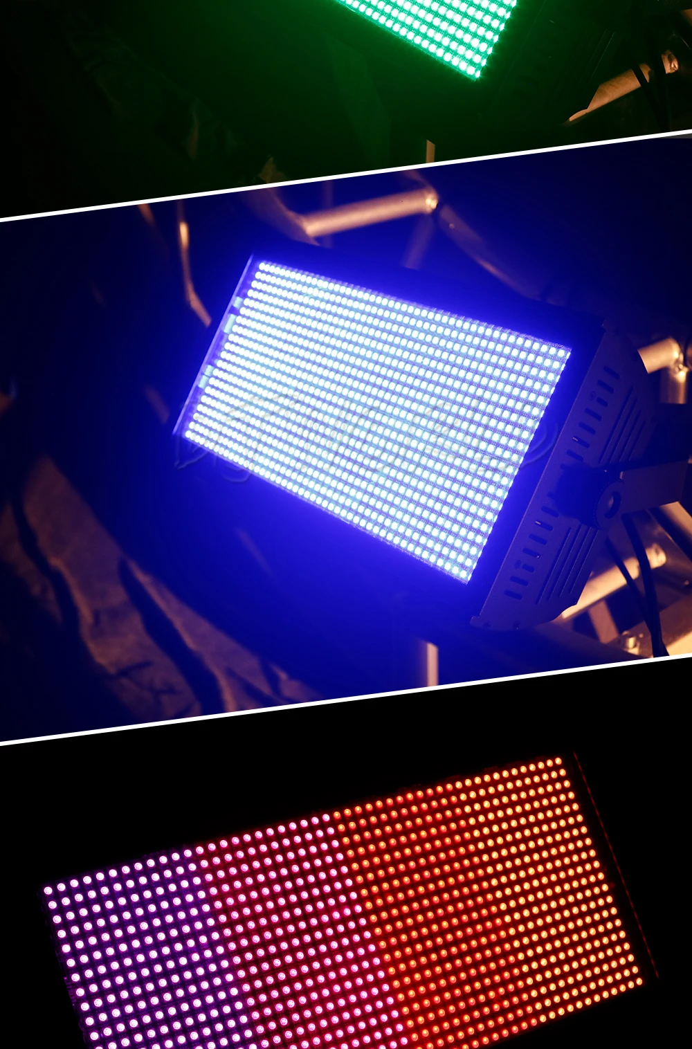 6PCS SHEHDS LED 200W RGB Marquee Strobe Light Blinder Effects For DJ Wedding Nightclub Party