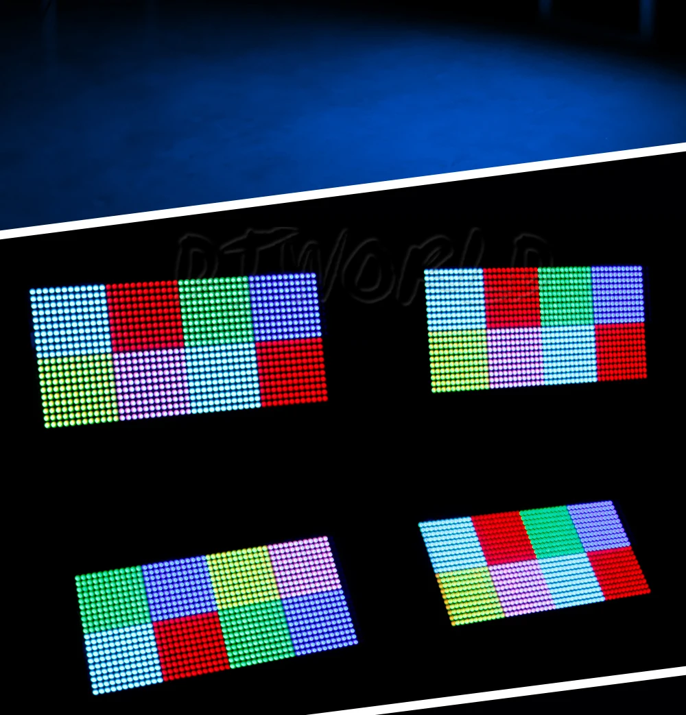 6PCS SHEHDS LED 200W RGB Marquee Strobe Light Blinder Effects For DJ Wedding Nightclub Party