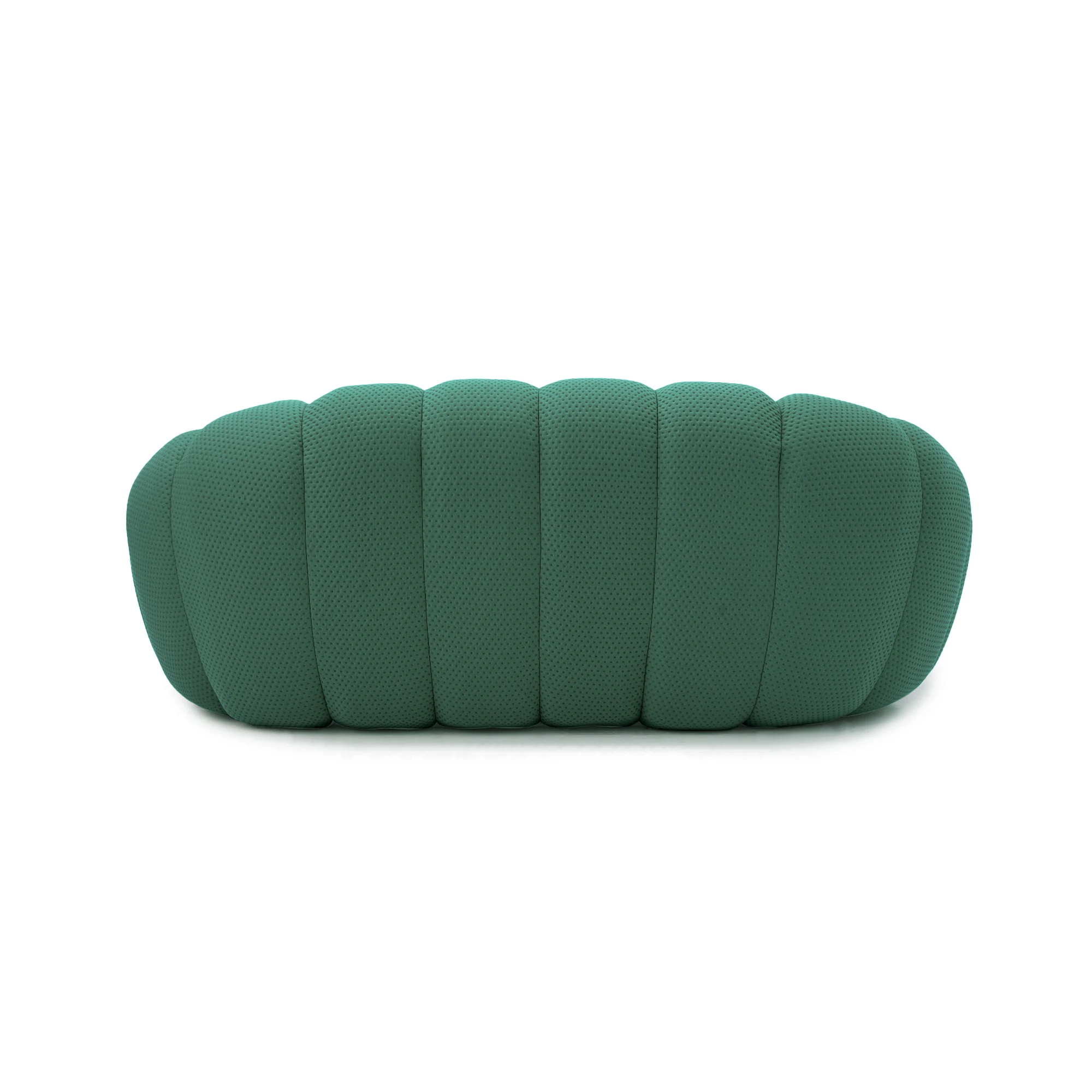 Sdorens 78'' Modern Curved Boneless Sofa Comfy 3D Knitted Fabric Loveseat Couch Football-Shaped Lazy Floor Sofas for Living Room