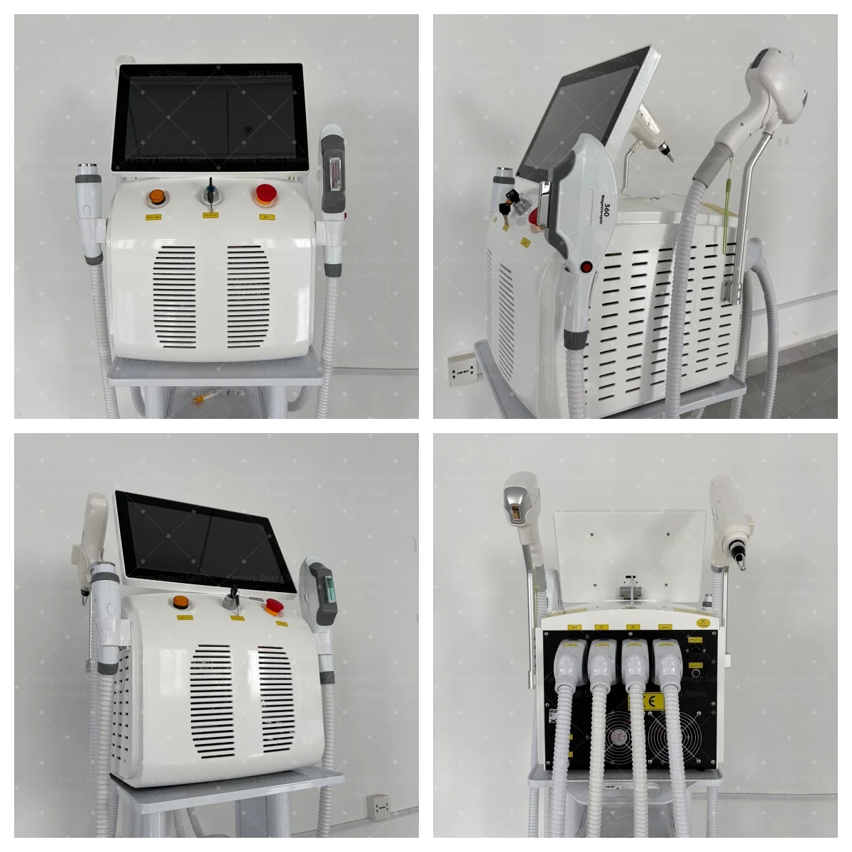 5000W Diode 4 In 1 Opt Ipl Hair Removal Machine 4 Wavelengt Newest Picosecond Nd Yag Tattoo Removal Carbon Peeling RF