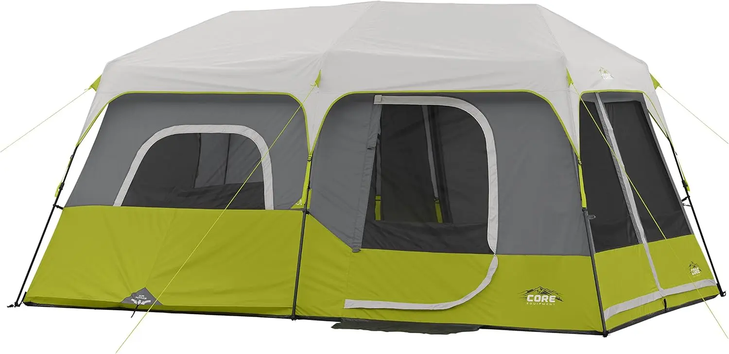 US Stock9 Person Instant Cabin Tent camping family beach waterproof camping tent- 14' x 9',2 person tent / 4 person tent Green (