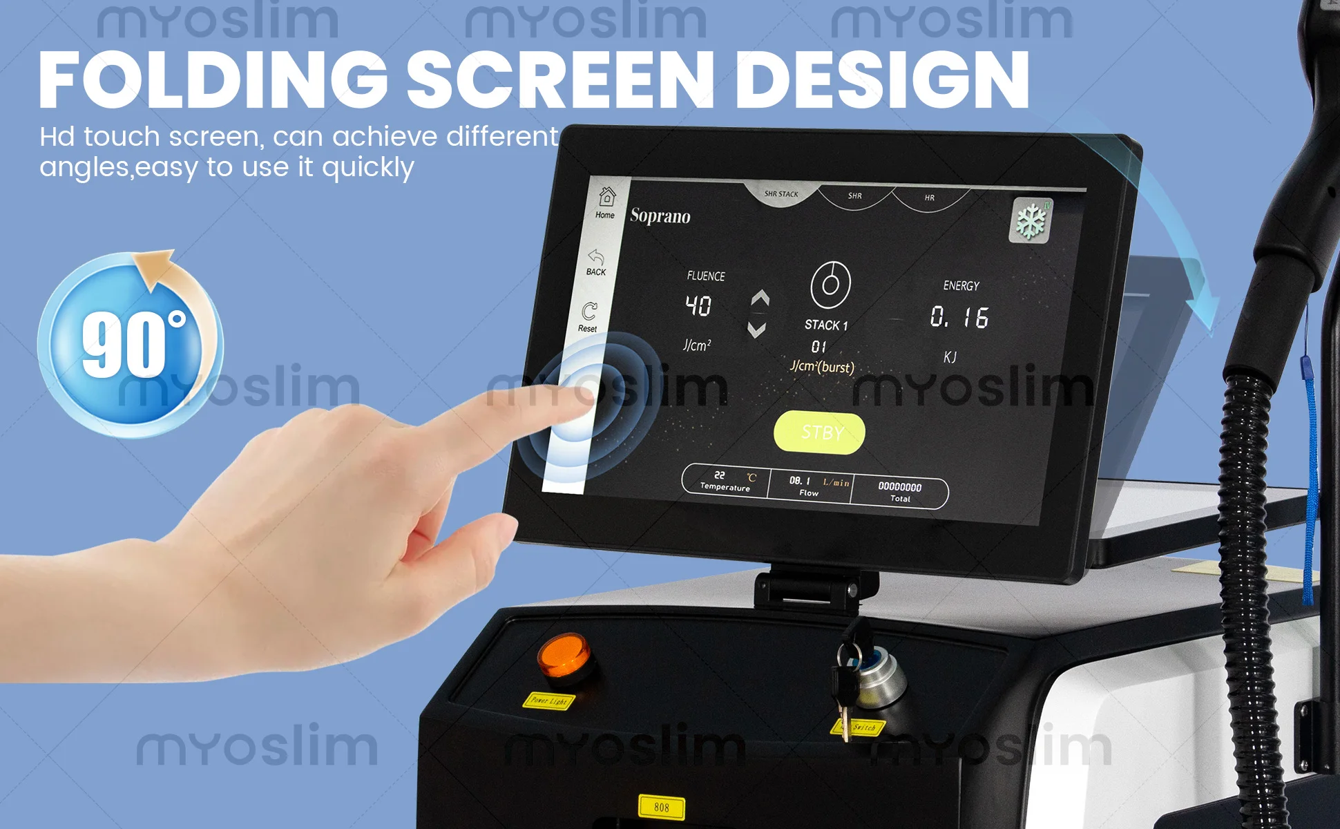 Professional FAC Fast Axis Collimation 10Bars 4 Wavelength Diode Laser Hair Removal Machine 755 808 940 1064nm Permanent Hair Re