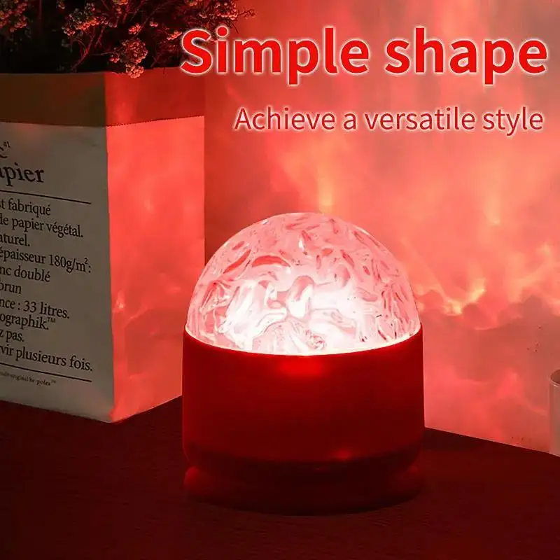 2 in 1 Galaxy Aurora & Water Ripple LED Projector Night Light 16 Colors RGB 360° Swivel USB Remote Control Ambient Light for Bedroom Party Gaming Room Home Decor
