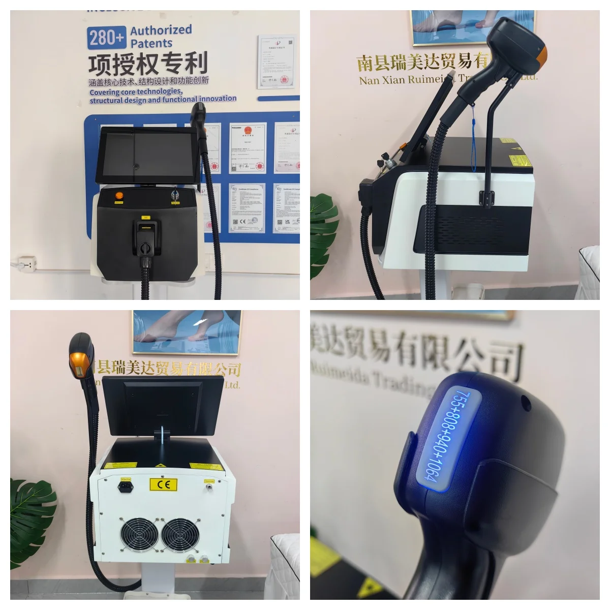808 Diode Hair Removal Lase Machine FAC 5000W 4 Wavelength Permanent Painless Skin Rejuvenation Firming Body Alexandrit Epilator