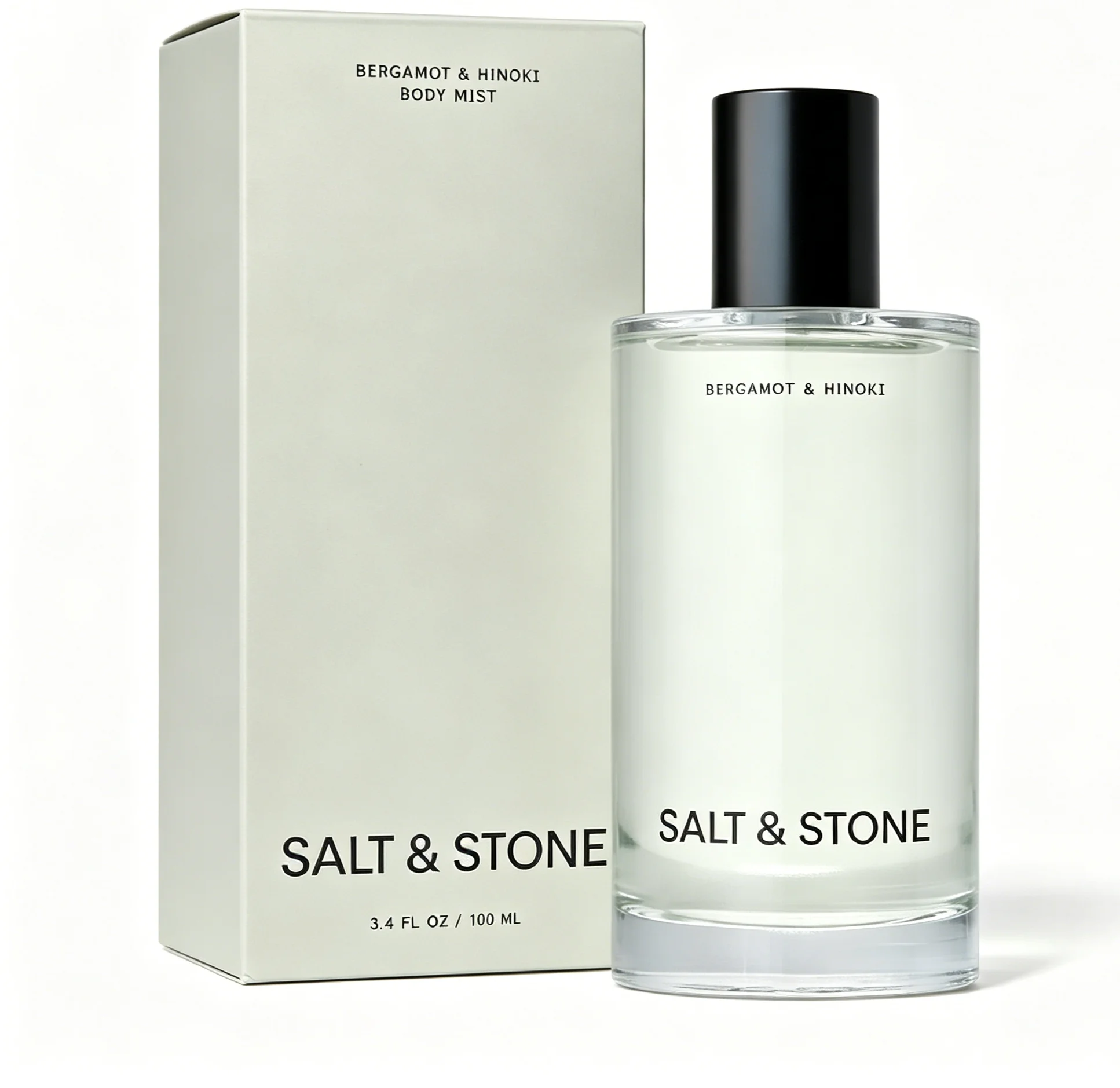 Salt & Stone Bergamot And Hinoki Perfume Men's & Women's Skincare Infused Mist Glycerin Red Algae Moisturizing Fragrance Vegan Non-Irritating 100ml