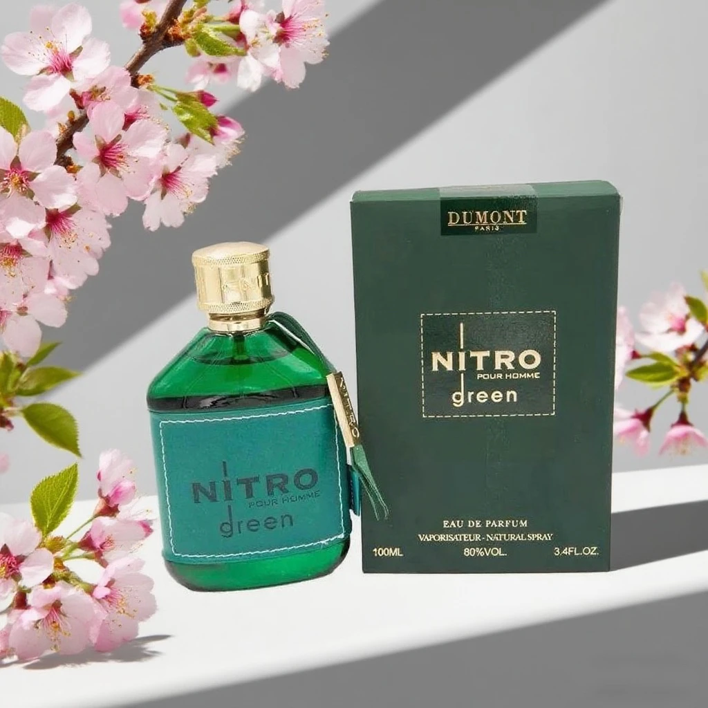 Nitro Green Eau de Parfum for Men - Fruity, Woody & Floral Fragrance, Luxury Long Lasting Cologne & Body Spray, Ideal gift, 100ML