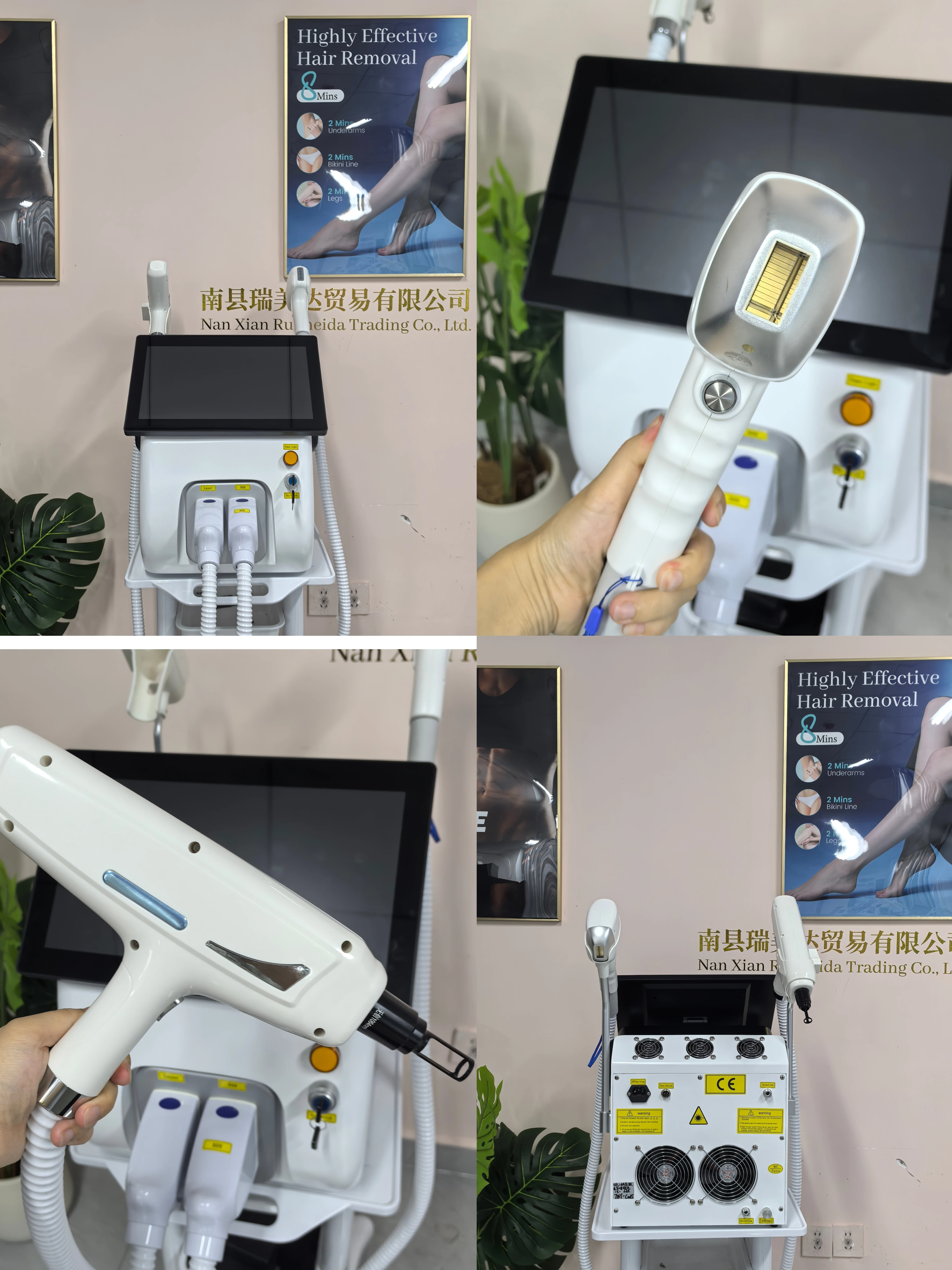 NEW Professional FAC 2 IN 1 Diode 5000w Hair Removal Machine Pico Q Switch ND YAG Tattoo Removal Machine 4 Waves 808NM