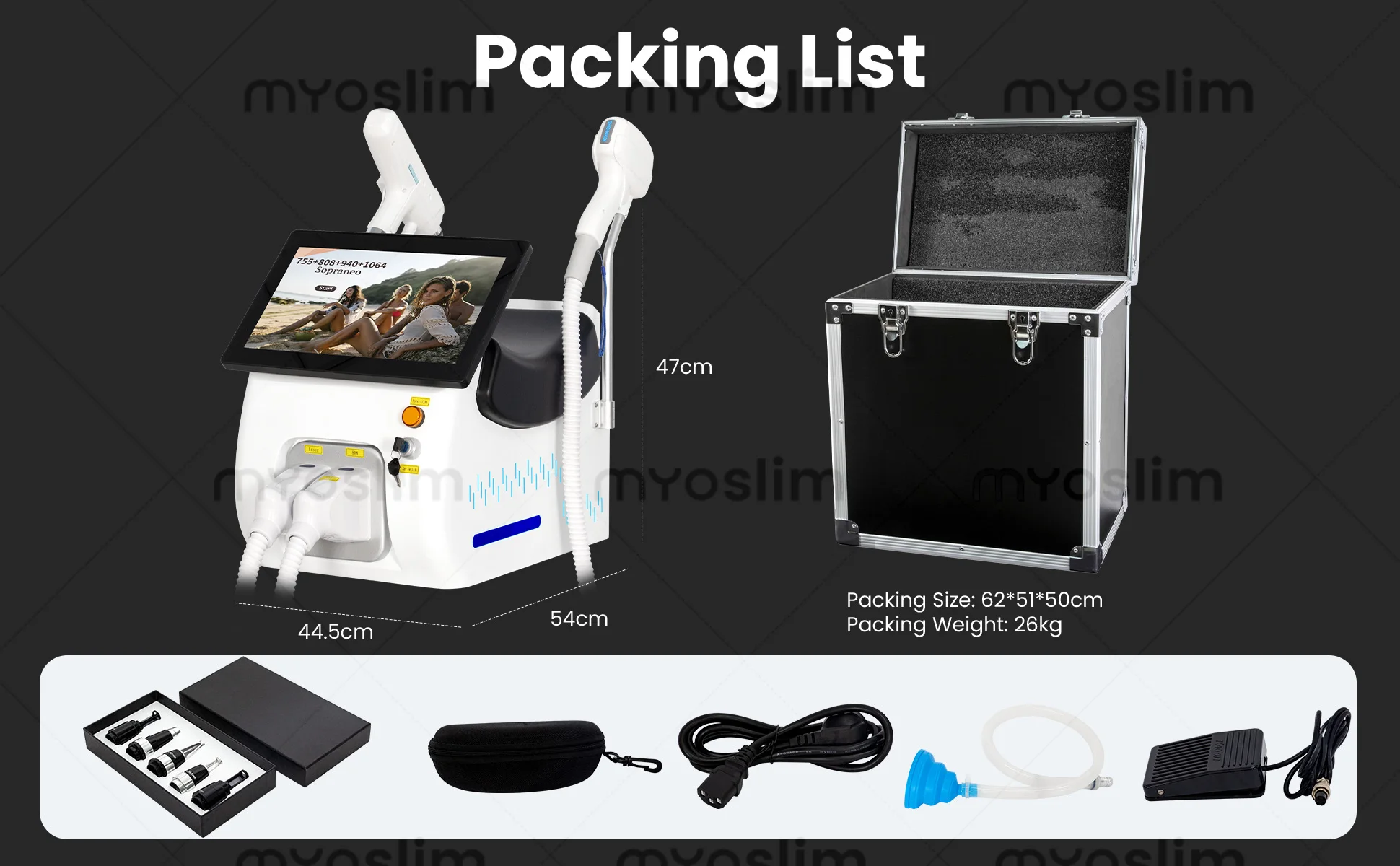NEW Professional FAC 2 IN 1 Diode 5000w Hair Removal Machine Pico Q Switch ND YAG Tattoo Removal Machine 4 Waves 808NM