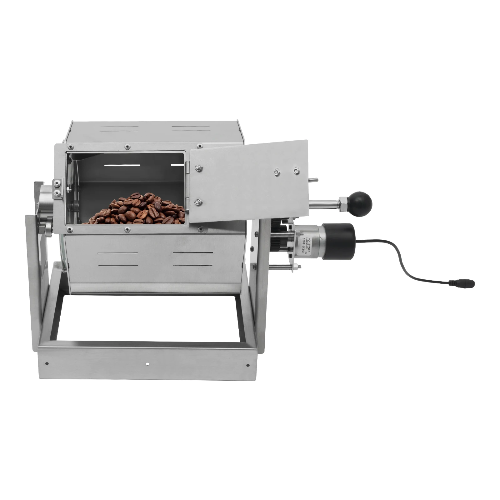 Electric Coffee Bean Roaster 5-59rpm Adjustable Home Drum Roaster Stove 300-1200g Mount Electric Roasting Machine