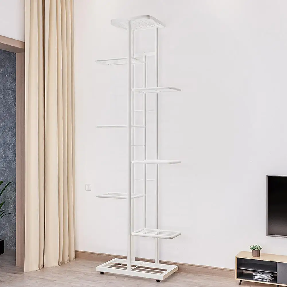 8 Tier Metal Plant Stand Metal Rack, Multiple Flower Pot Holder Shelves Corner Rack, Planter Shelf Display Rack Storage