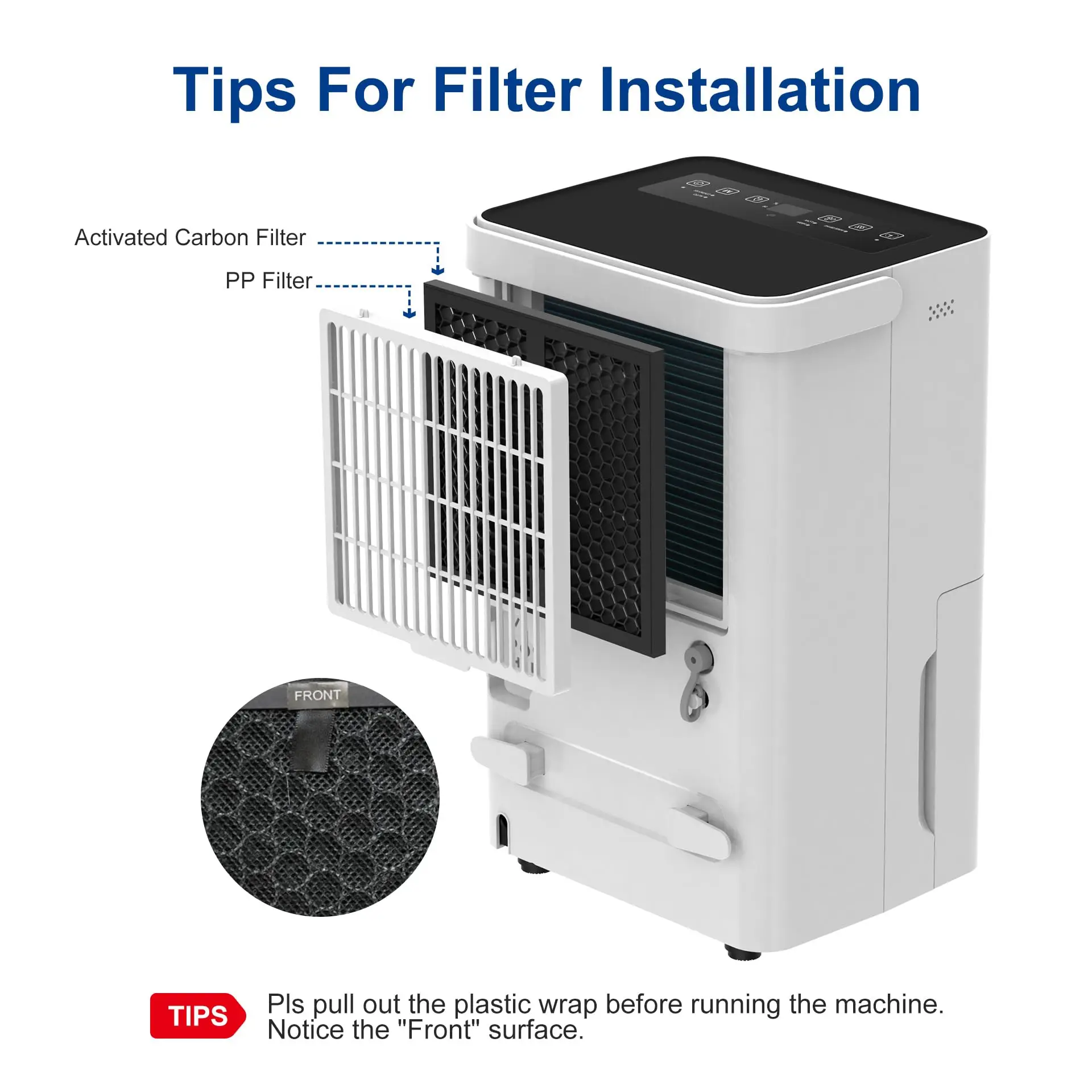 Shinco 30 Pints Dehumidifier for Home and Basements, 1500 Sq.Ft Dehumidifiers with Drain Hose, Auto or Manual Drainage
