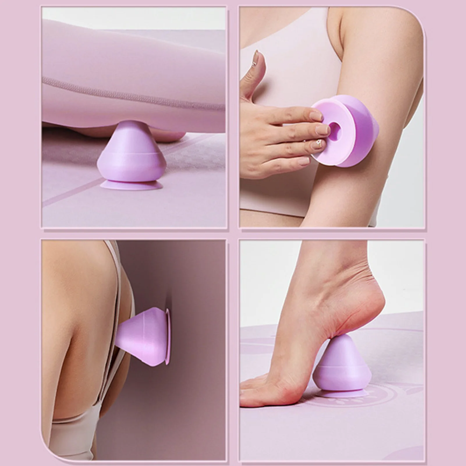 Muscle Release Massager Ball Shoulder Neck Relaxation Adsorption Massage Ball Rubber Massage Cone Solid Ball For Hands Palm Back