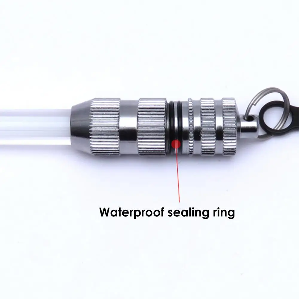 Scuba Diving Flashlight Waterproof Underwater Light With Clip 2 Modes LED Light Stick Dive Light Constant On And Flashing 50hrs