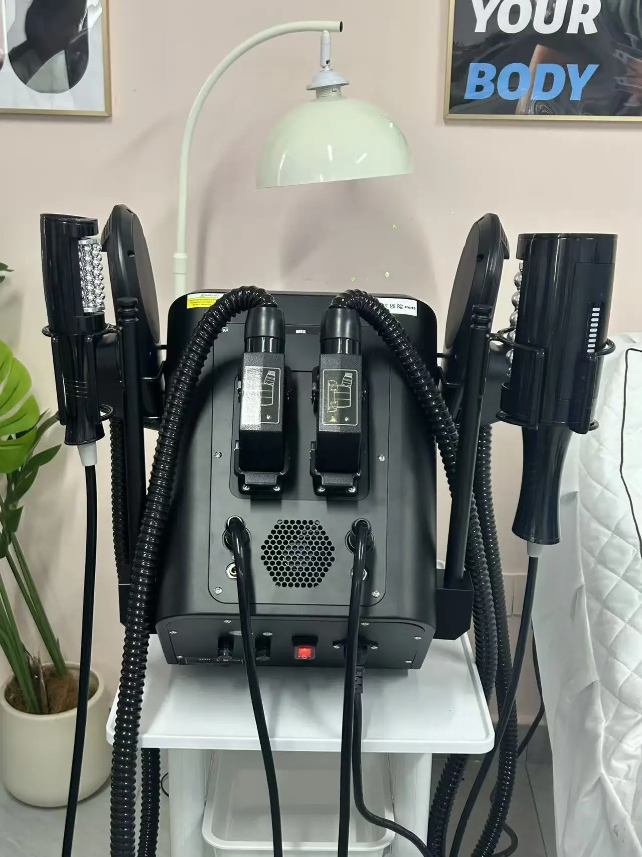 EMSzero EMS Body Sculpt Machine With 360° RF Roller 2-in-1 Muscle Gainer Slimming Fitness Massage Health And Beauty Equipment