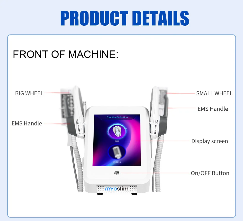 EMSzero EMS Body Sculpt Machine With 360° RF Roller 2-in-1 Muscle Gainer Slimming Fitness Massage Health And Beauty Equipment