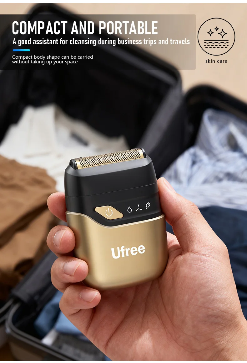 Ufree Electric Razor for Men, Foil Shaver with 2 Foil Heads, Home Appliance Electric Shaver, Wet Dry Cordless Razor, Chargeable