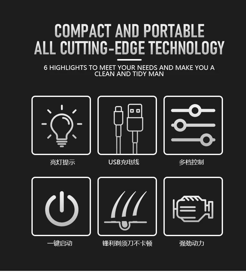 Ufree Electric Razor for Men, Foil Shaver with 2 Foil Heads, Home Appliance Electric Shaver, Wet Dry Cordless Razor, Chargeable