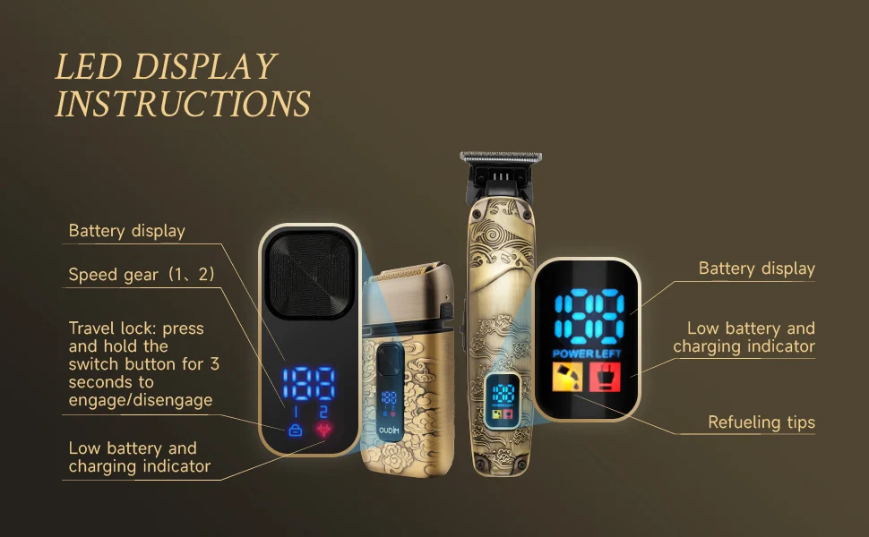 Foil Shavers for Men with Head Shaving, Hair Beard Trimmer, Face Mustache Grooming Kit, Bald Head Shavers and and Haircutting