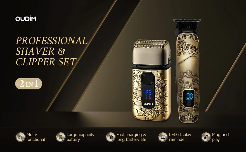 Foil Shavers for Men with Head Shaving, Hair Beard Trimmer, Face Mustache Grooming Kit, Bald Head Shavers and and Haircutting