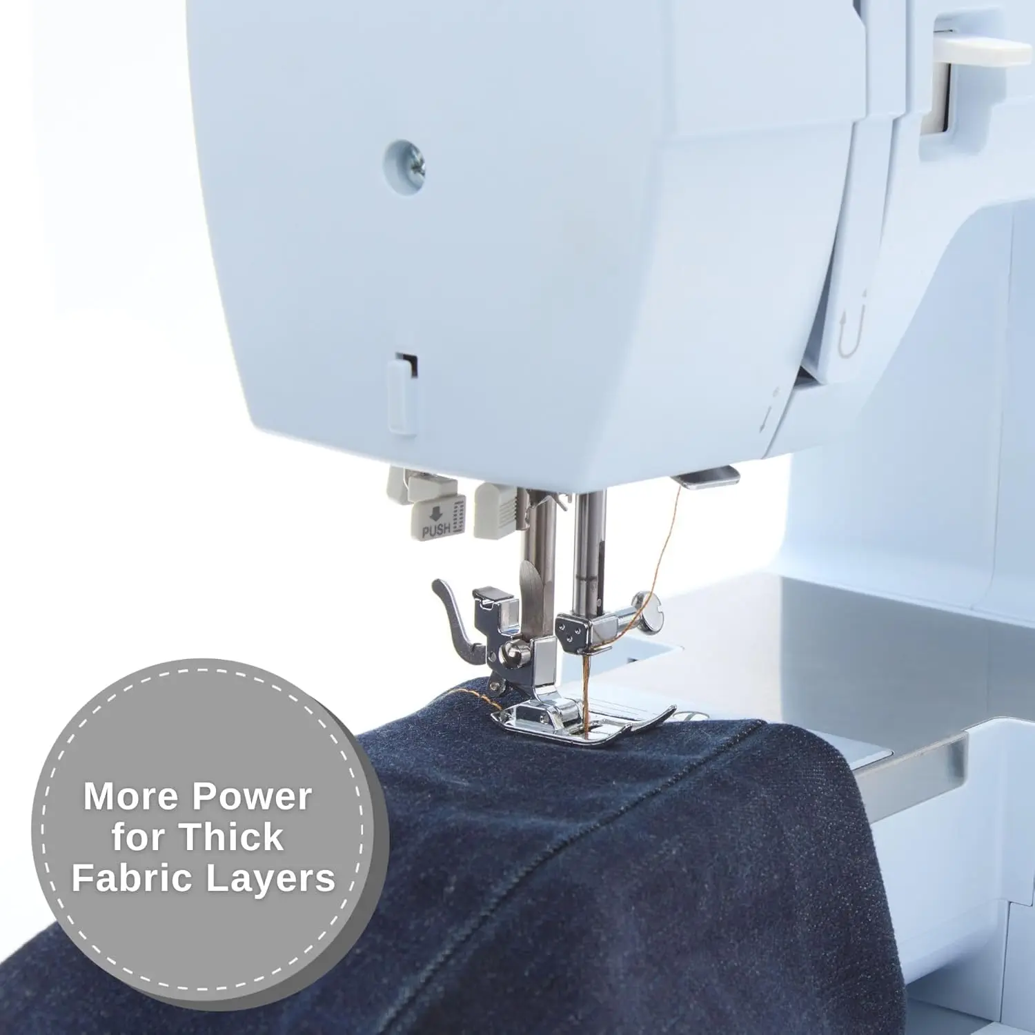 Heavy Duty 4423 Meltwater Blue High Speed Sewing Machine with Accessory Kit | Strong Motor With Enhanced Piercing Power