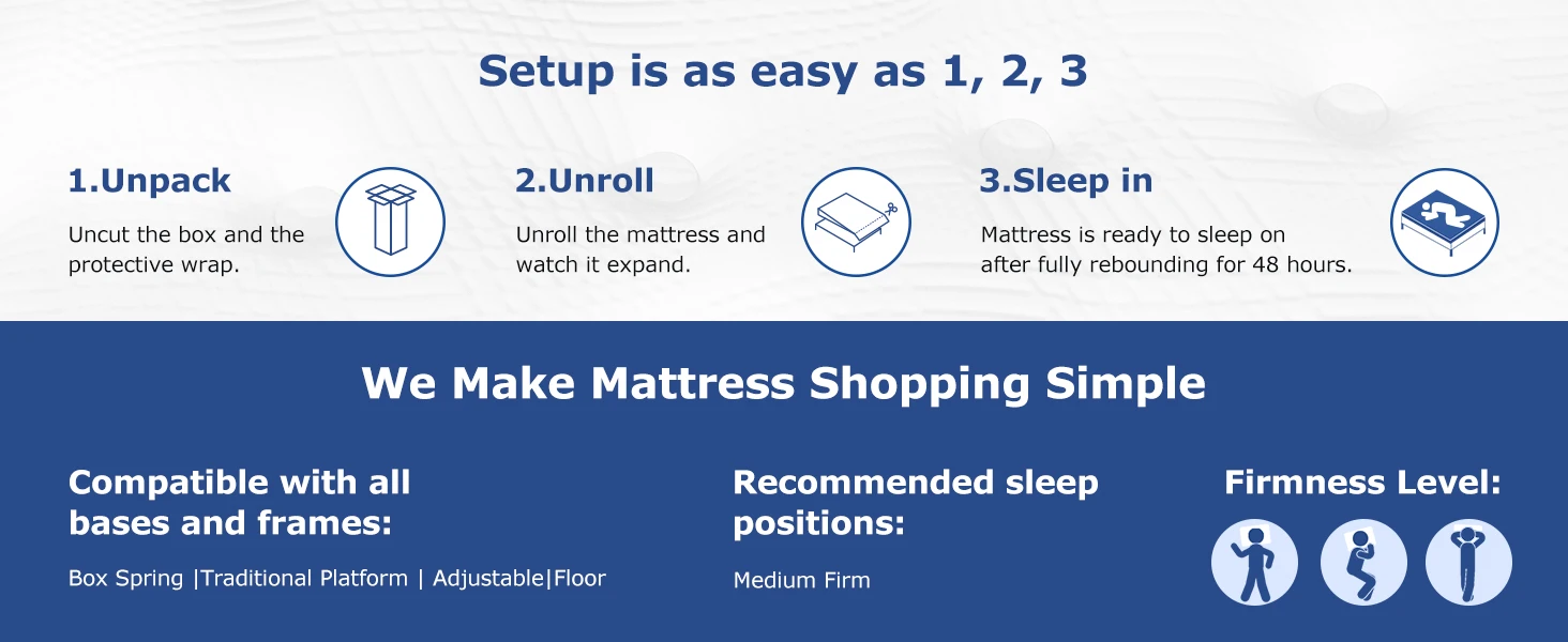 BedStory 12-14 Inch Hybrid Queen Size Mattress, Twin/Full/King - Medium Firm Memory Foam & Pocket Springs for Comfortable Sleep