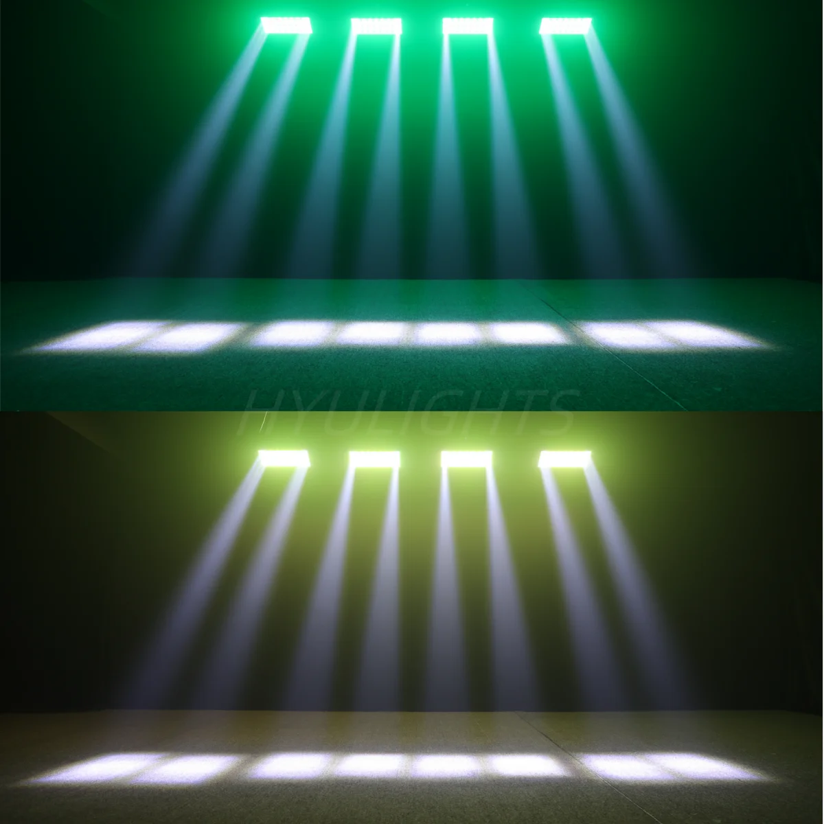 2PCS 300W LED Beam&Strobe RGBW 4in1 48 Partition Strobe Light 24PCS 8000K Strobe DMX Super Bright Dj Wash Bar Stage Lighting