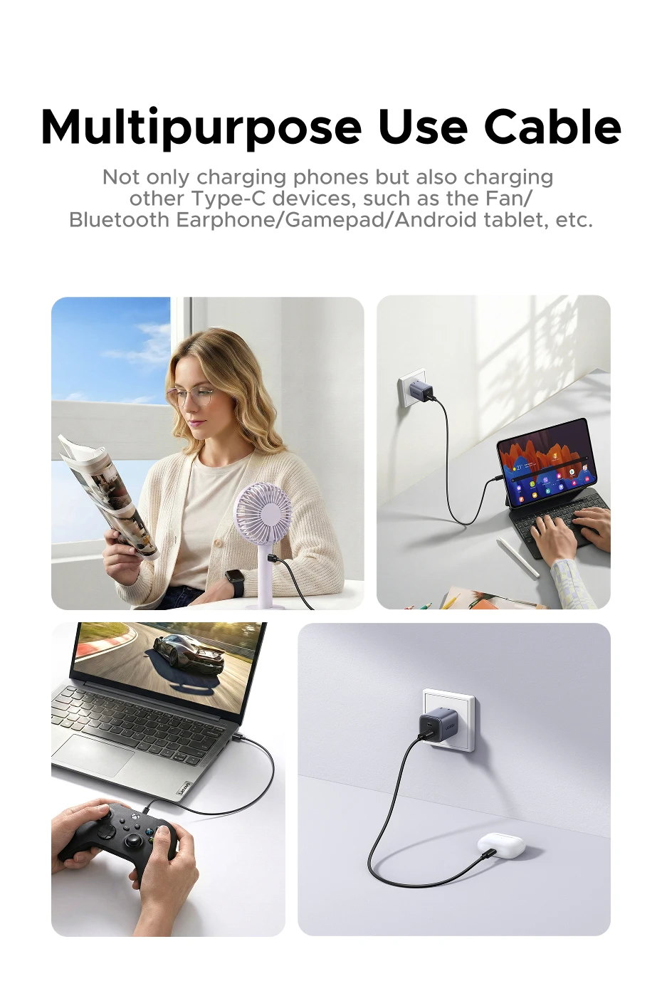 UGREEN USB-A to Type-C Cable for iPhone 17/16 Samsung S26/25/24 Xiaomi Pixel LG USB2.0 Data Cable 3A 18W Charging Cable 0.25-3M