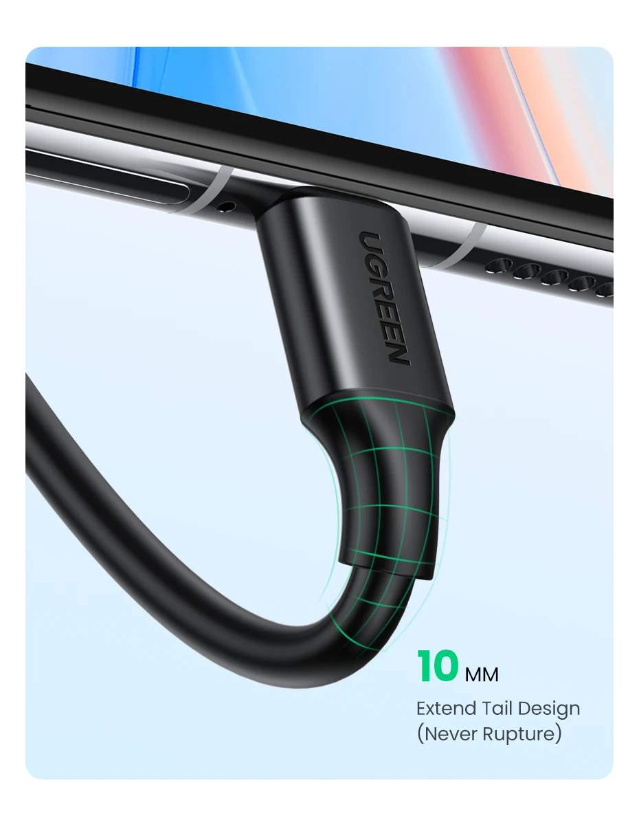 UGREEN USB-A to Type-C Cable for iPhone 17/16 Samsung S26/25/24 Xiaomi Pixel LG USB2.0 Data Cable 3A 18W Charging Cable 0.25-3M