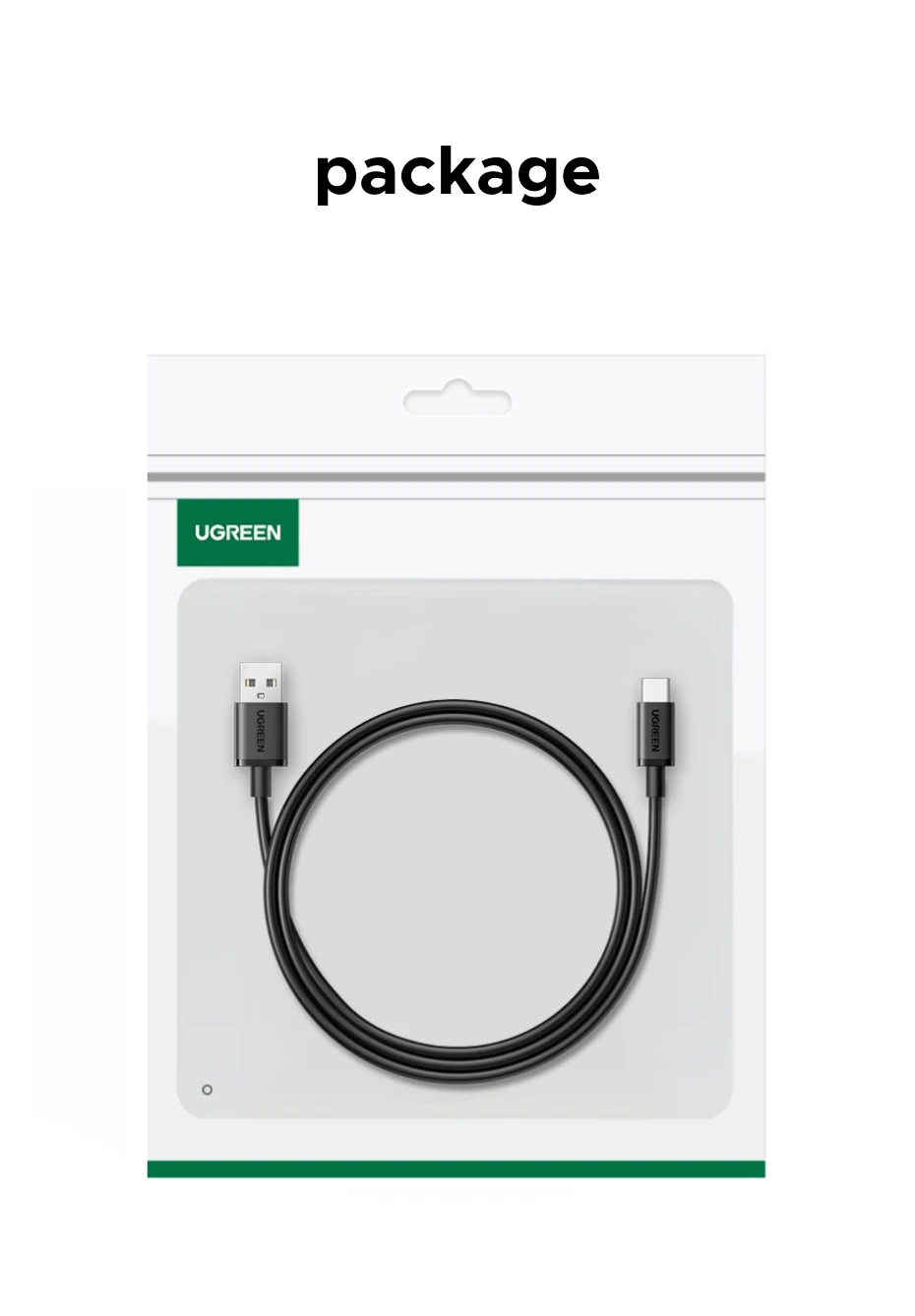 UGREEN USB-A to Type-C Cable for iPhone 17/16 Samsung S26/25/24 Xiaomi Pixel LG USB2.0 Data Cable 3A 18W Charging Cable 0.25-3M