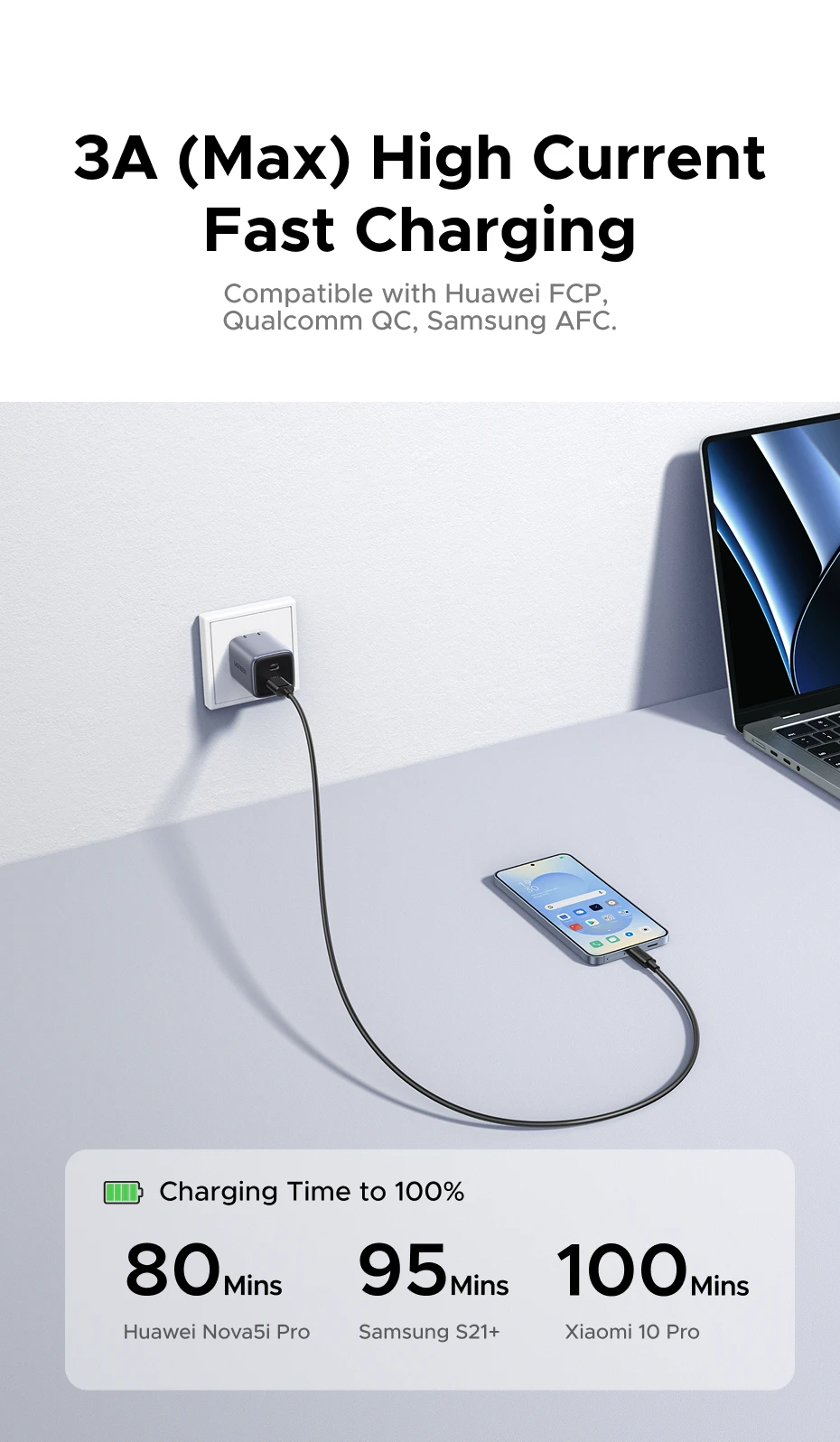 UGREEN USB-A to Type-C Cable for iPhone 17/16 Samsung S26/25/24 Xiaomi Pixel LG USB2.0 Data Cable 3A 18W Charging Cable 0.25-3M