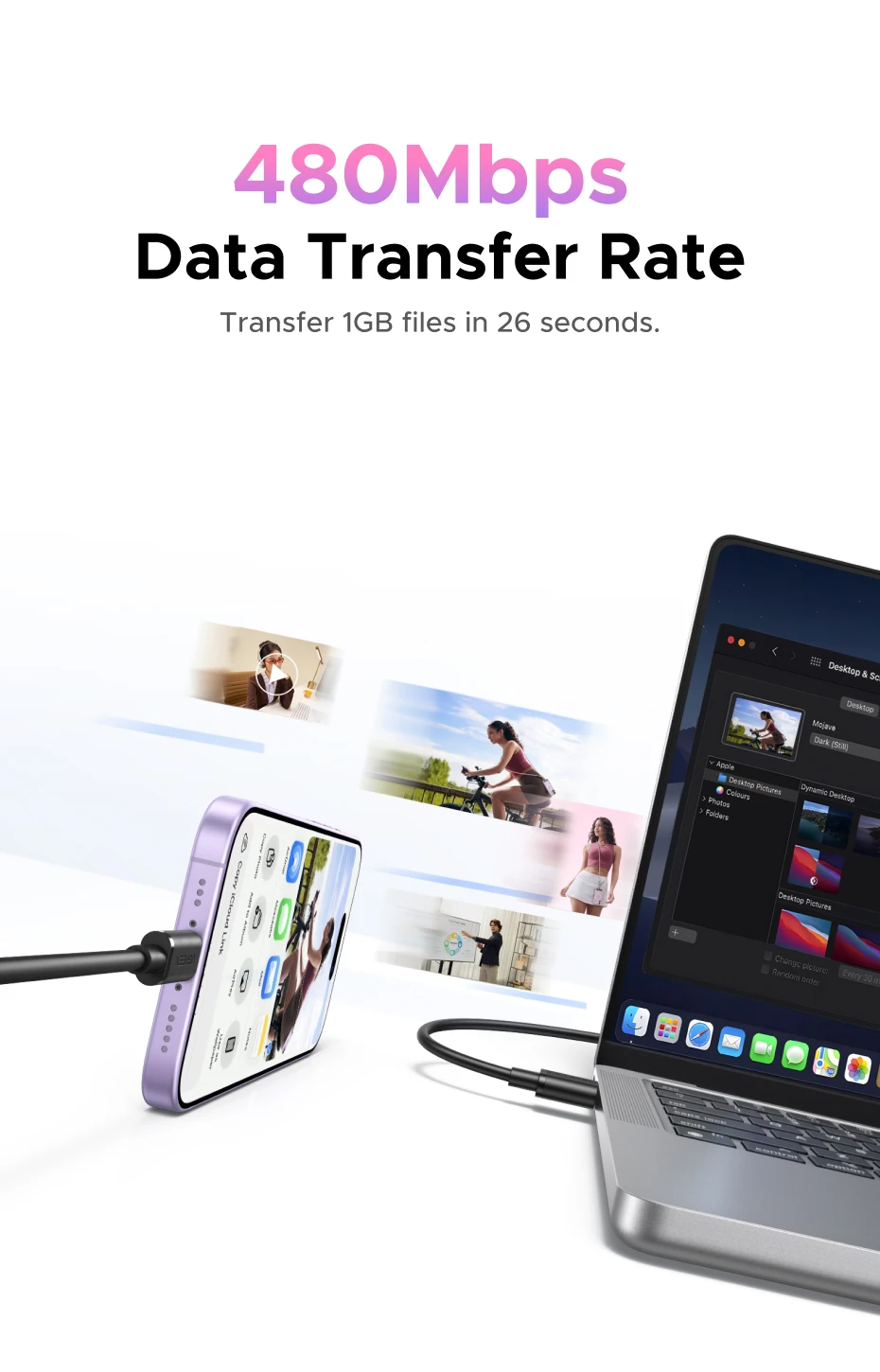 UGREEN USB-A to Type-C Cable for iPhone 17/16 Samsung S26/25/24 Xiaomi Pixel LG USB2.0 Data Cable 3A 18W Charging Cable 0.25-3M