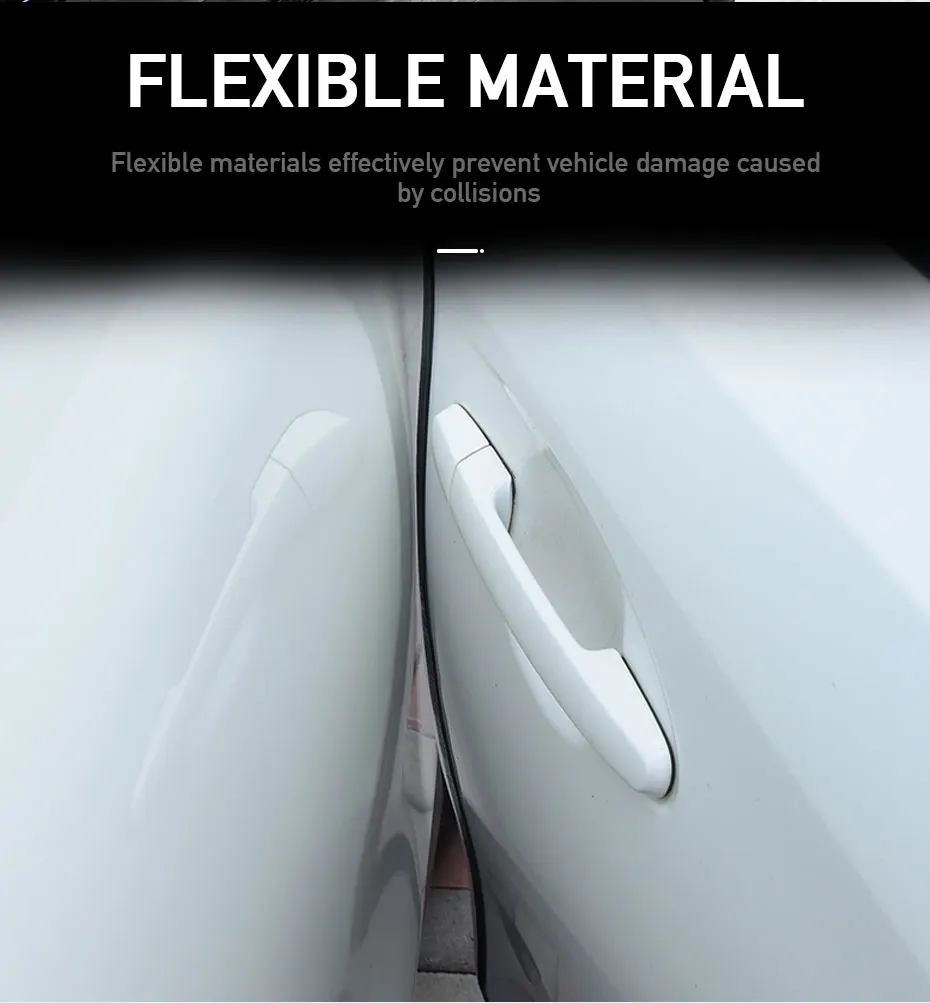 Car Door Edge Protector Universal Auto Door Guard Protective Strips Universal Automobiles Doors Trunk Hood Seal Sealant Strip