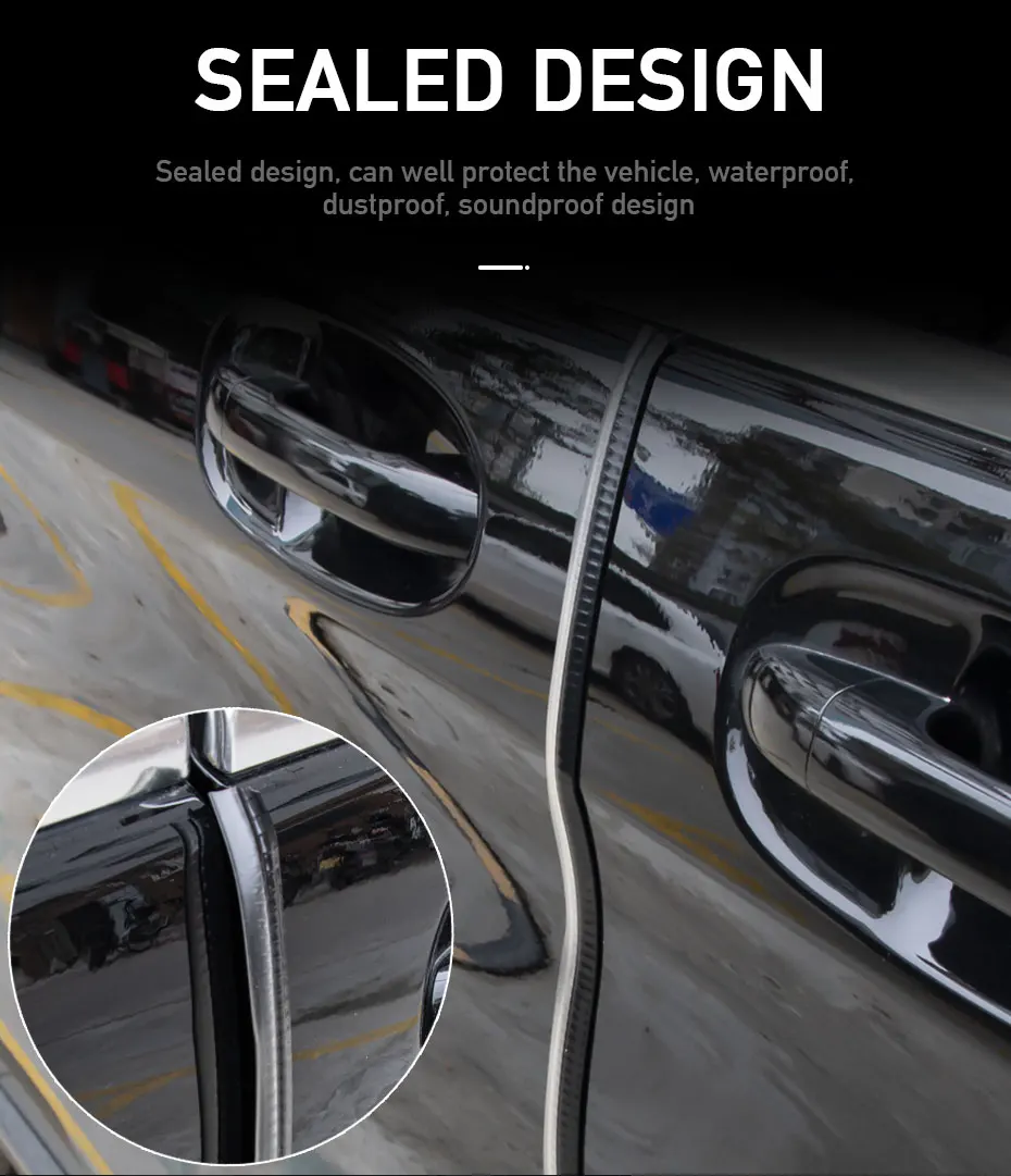 Car Door Edge Protector Universal Auto Door Guard Protective Strips Universal Automobiles Doors Trunk Hood Seal Sealant Strip