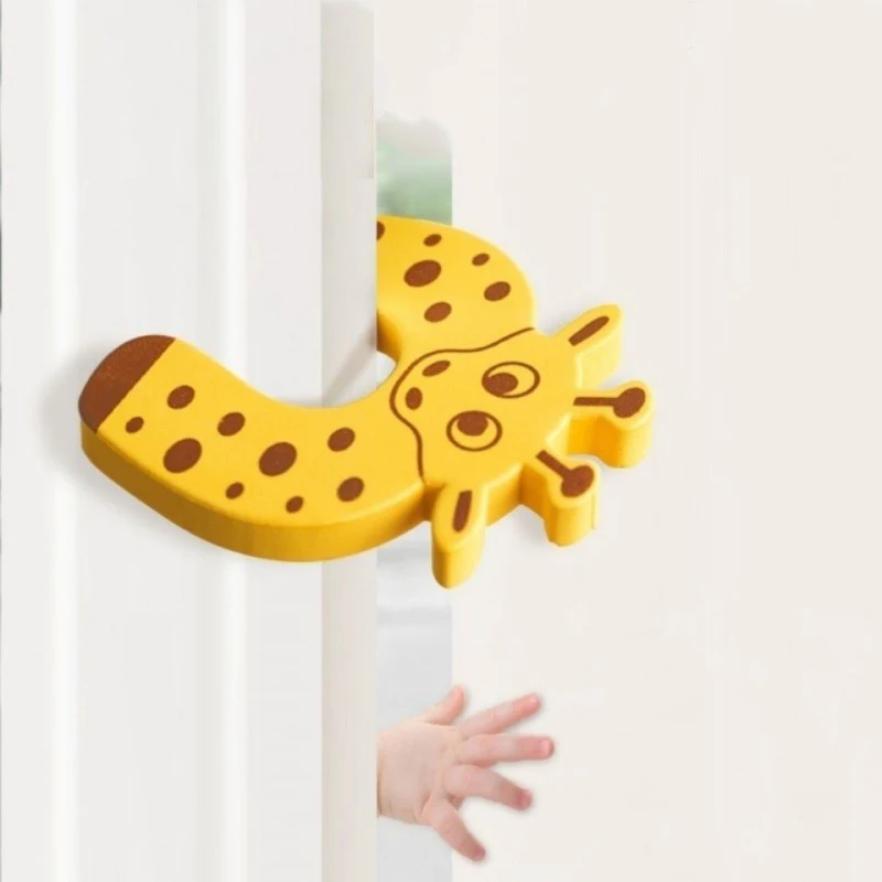 2/5pcs Baby Safety Door Stopper for Newborn Furniture Protection Anti-pinch Hand Cute Animal Care Child Lock Finger Protector